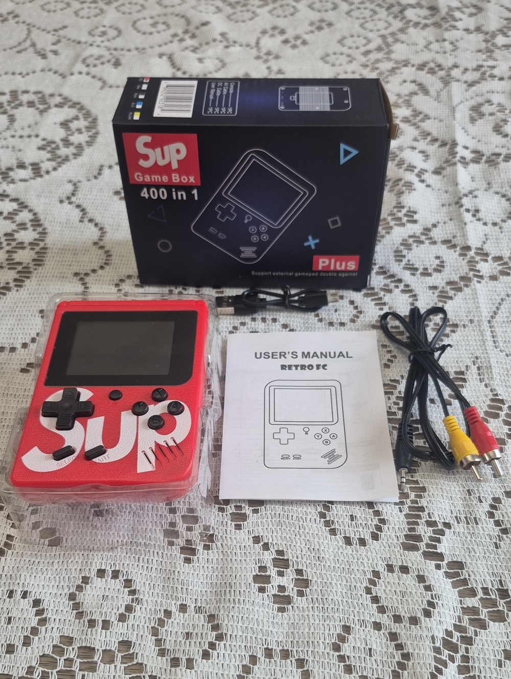 SUP Game Box Plus Handheld Console in Red